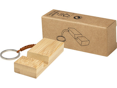 Брелок-держатель для телефона Bosona из бамбука (Натуральный)