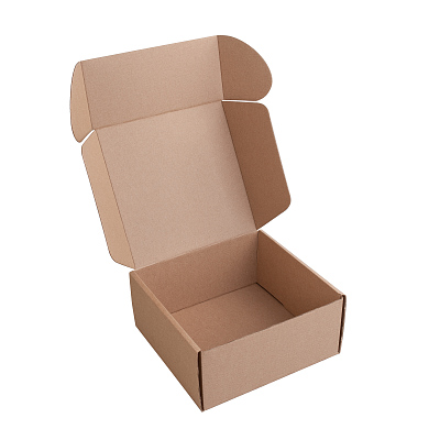 Коробка для набора средняя, самосборная, крафт  (Натуральный)