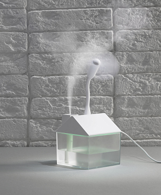 Увлажнитель воздуха "Sweet home" c лампой и вентилятором, белый