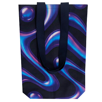 Сумка-шоппер для вина Voggy с полноцветной печатью (Тёмно-синий)