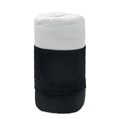 Флисовый дорожный плед из RPET (Белый)