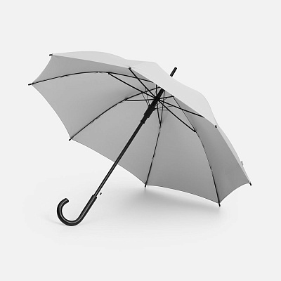 Зонт-трость Standard, белый с серебристым внутри (Серебристый)