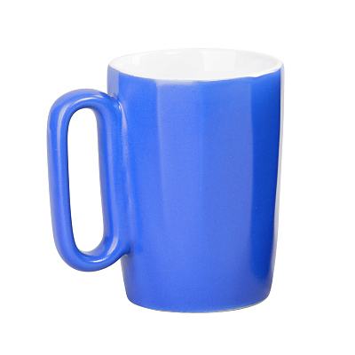 Кружка керамическая "Calypso" 250 мл  (Синий с белым)