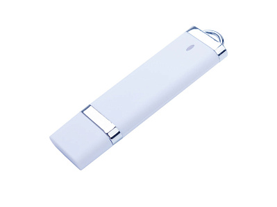 USB 2.0- флешка на 512 Мб Орландо, soft-touch (Белый)