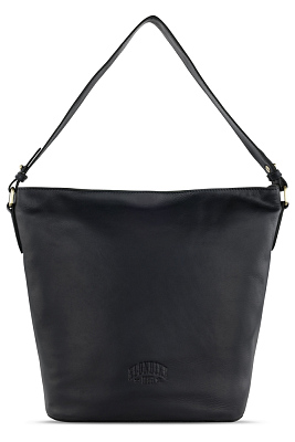 Сумка через плечо KLONDIKE RUSH «Samantha», натуральная кожа в черном цвете, 40 х 32,5 х 15,5 см (Черный)