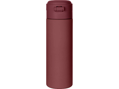 Вакуумная термокружка c кнопкой Guard, soft-touch, 400 мл, тубус