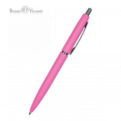 SAN REMО, Ручка шариковая автоматическая,  фуксия (Фуксия)
