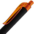 Ручка шариковая Prodir QS01 PRT-T Soft Touch, черная с оранжевым - Фото 5