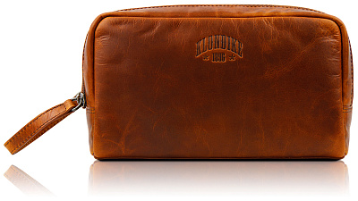 Несессер KLONDIKE DIGGER «Tad», натуральная кожа в коньячном цвете, 25 x 17 x 15 см (Коричневый)