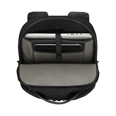 Рюкзак VICTORINOX Altmont Professional Compact Laptop Backpack 15'', чёрный, полиэфирная ткань, 29x22x41 см, 16 л
