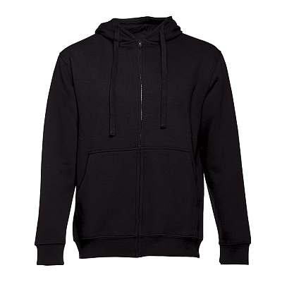Толстовка мужская с капюшоном на молнии AMSTERDAM 320 (Чёрный)