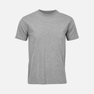 Футболка унисекс Cliff, белая (Серый меланж)