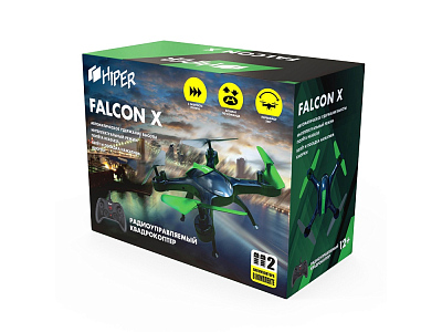 Радиоуправляемый квадрокоптер FALCON X