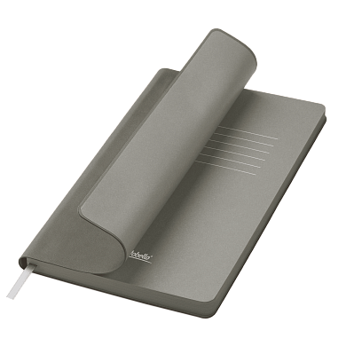 Ежедневник Latte soft touch недатированный, серый (Серый, бежевый)