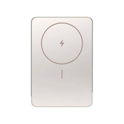 Беспроводной магнитный ПЗУ Xiaomi Super Slim Magnetic Power Bank 5000, золото