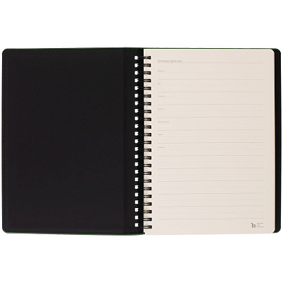 Ежедневник Spring Urban на заказ, недатированный, зеленый