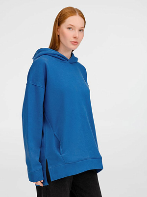 Худи оверсайз унисекс Tolla, синее (джинс)