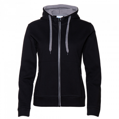 Толстовка женская STAN с капюшоном на молнии сэндвич 320, 19 (Чёрный)