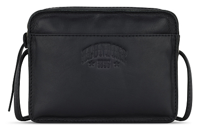 Сумка через плечо KLONDIKE RUSH «Allison», натуральная кожа в черном цвете, 18 х 14 х 5 см (Черный)