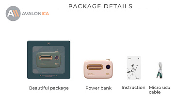 ПЗУ Maoxin Retro Mobile Power, голубой