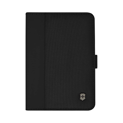 Обложка для паспорта VICTORINOX Travel Essentials, с защитой от сканирования RFID, чёрная, полиэстер, 11x1x15 см (Черный)