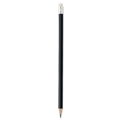 Natural pencil with eraser (Чёрный)