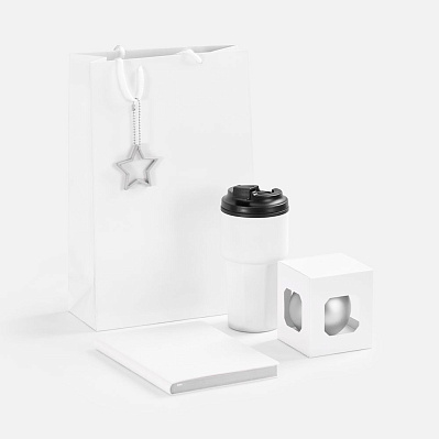 Набор Astrela, белый с серебристым (Серебристый)