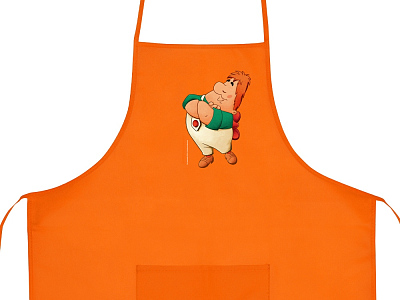 Фартук из нетканого материала Карлсон (Оранжевый)