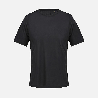 Футболка спортивная унисекс Storm, черная (Чёрный)