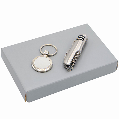 Подарочный набор БАЗИС  (Серебристый)