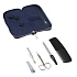 Маникюрный набор GD, 5 пр.(мужской дорожный набор). Футляр: искуcственная кожа, цвет синий - Фото 4