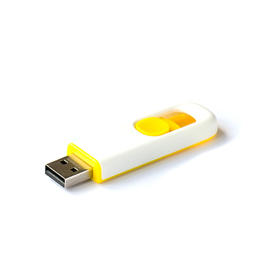 Пластик 08 Слайд промо, белый, 4Гб