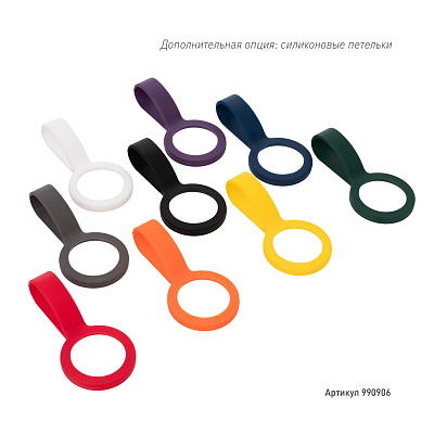 Термобутылка вакуумная герметичная Фреско (Fresco), оранжевая, зернистое покрытие