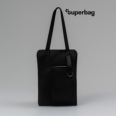 Шоппер Superbag Pocket (черный) (Черный)