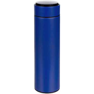 Смарт-бутылка с заменяемой батарейкой Long Therm, синяя (Синий)