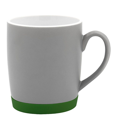 Кружка Make Me To Go, серая/бутылочно-зелёная (Серый/бутылочно зелёный)