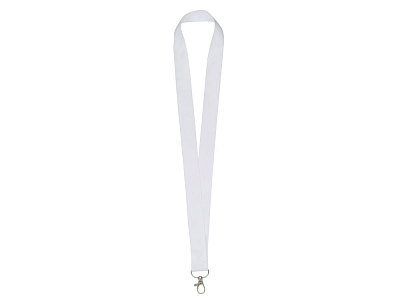 Ланъярд под сублимацию с карабином, 2,5 см (Белый)