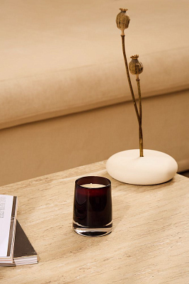 Ароматическая свеча Fragnola, грейпфрут и ветивер, бордовая