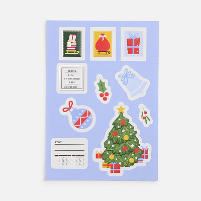 Стикерпак бумажный Thematic новый год