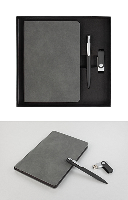 Ручка шариковая "Lip SOFTGRIP", черный с серебристым