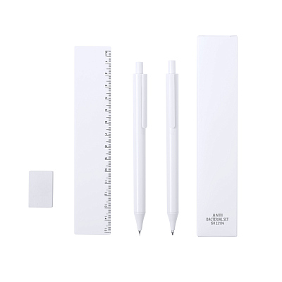 Набор "Combo" канцелярских принадлежностей с антибактериальной защитой   (Белый)