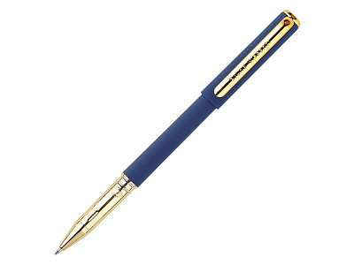 Ручка пластиковая шариковая Parliament (Темно-синий/золотистый)