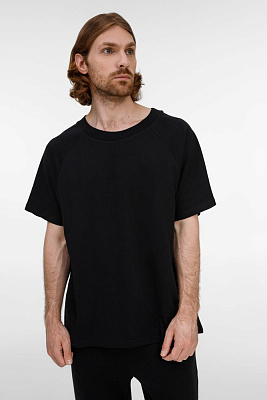 Футболка унисекс оверсайз T2, серая (Чёрный)