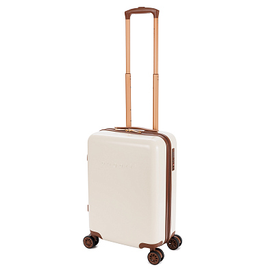 Чемодан BUGATTI Amelia , поликарбонат / АБС-пластик, 32х22х53 см, 30 л (Бежевый)