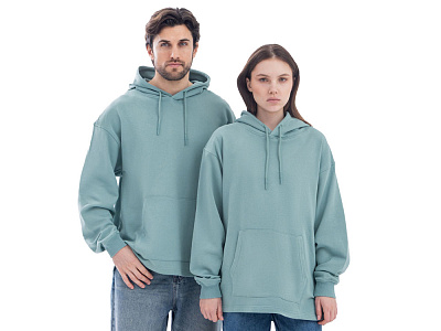 Худи оверсайз Alpha.01 унисекс (Пыльный бирюзовый) Худи оверсайз Alpha.01 унисекс (Пыльный бирюзовый)