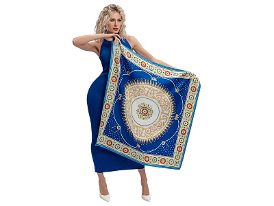 Платок Павловск. Севрский фарфор