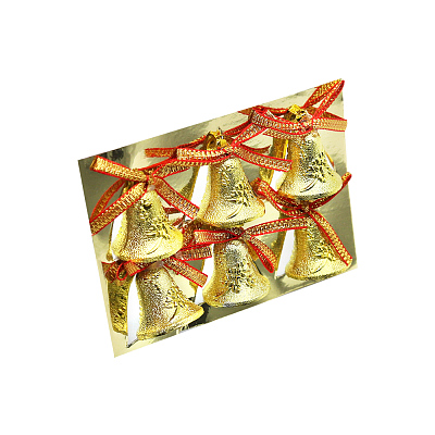 Набор пластиковых колокольчиков (Золотой)