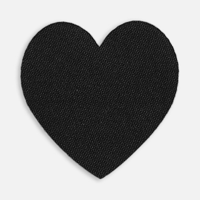 Наклейка тканевая Lunga Cor, M, черная (Чёрный)