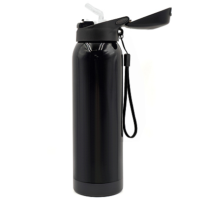 Термобутылка Trekker, чёрная