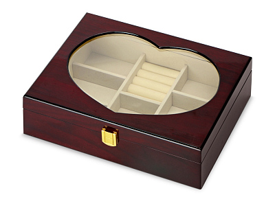 Шкатулка Сердечко (Красное дерево)